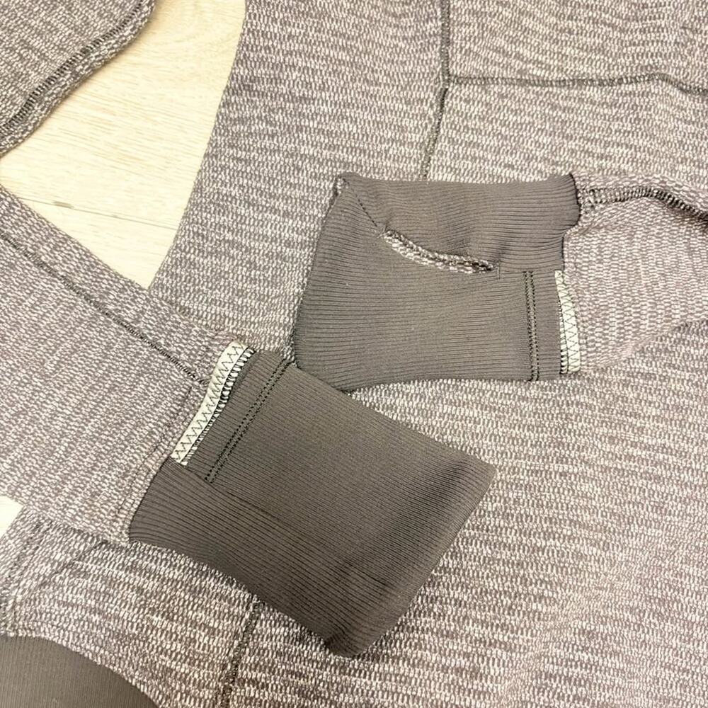 Lululemon Runderful 1/2 Zip Pullover Jacket Top Black Size 6 - Picture 4 of 7